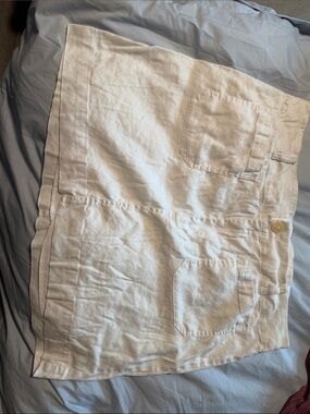 Anthropologie Maeve Cream Mini Skirt